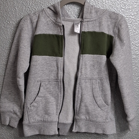Carter's Gray and Green Hoodie    Size 5T - Picture 7 of 8